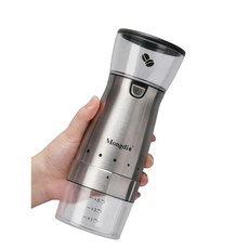 가정용 휴대용 원두 분쇄기 커피메이커 커피머신, B. 실버