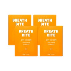  강아지 기관지 협착증 기침 영양제 브레스바이트 노령견 노견 예방용 80g 4개 