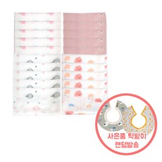 아바드 캐릭터 가제손수건 20개입 B형세트 턱받이 랜덤 증정, 1개, 단품