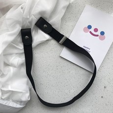 와이드 히든 허리띠 트렌드 허리벨트 헴라인 밴딩 헤드 었음 장식 바지벨트