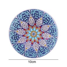 미니십자수컵받침