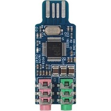 ANXPTIME 외장 USB 사운드 카드 드라이버 무료 어댑터 CM108 컴퓨터 노트북, mini, 1개