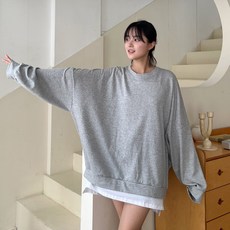 [6XL/면or기모] 올핏 레이어드 맨투맨 5color