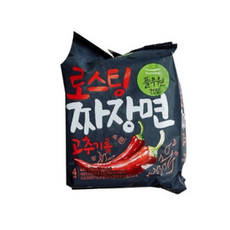 풀무원 고추기름 로스팅 짜장면 4p, 448g, 1개