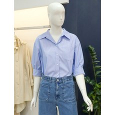 [나이스클랍]롤업 셔츠 블라우스(A242MWB301)NY