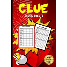 Clue Score Sheets: 120 Clue Board Game Sheets - Clue Replacement Paper For Scorekeeping Paperback, Eightidd, English, 9780759211216