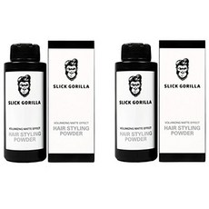 슬릭 고릴라 헤어 스타일링 텍스처 라이징 파우더 TWO 팩 2 x 0.70 Ounce (20g) Volumizing Matte 효과, 상세 설명 참조0, 상세 설명 참조0