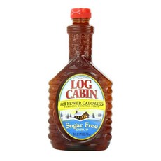 Log Cabin 로그캐빈 무설탕 메이플 시럽 710ml 24 FL oz 당뇨 KETO 다이어트, 1개