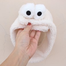 귀여운 램스울 세안밴드 편안한 헴라인 와이드 벨크로 밴드 산후조리 한국판 머리장식, 1개