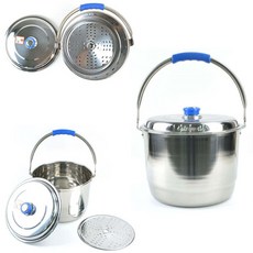 약 10L 부터 26L 들통 빨래솥 찜솥 찜통 1p, 스텐들통(KSS) 6호-26L