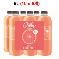 돈시몬 착즙주스 홍자몽 2L/1L, 1세트, 6L