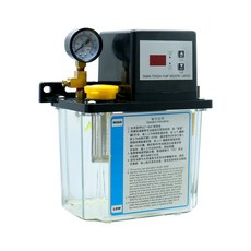 압력 지가 있는 자동 윤활 오일 펌프 CNC 전자기 윤활 펌프 1L 2L, 6) Sing Display - 1L - 110V, 1개