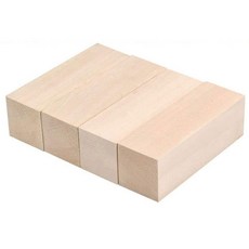 대형 조각용 나무 블록 깎기 나무 블록 린든나무 조각 블록 조각 초보자를 위한 미완성 연목 세트, 나무색, 1개