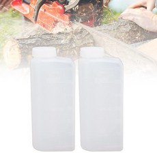 Klanata 2팩 600ml 오일 믹싱 병 나일론 플라스틱 기계 커플링 및 피팅 액세서리용 체인톱 가솔린용 프리미엄 연료 혼합 용기, Klanata 2팩 600ml 오일 믹싱 병, 나일론