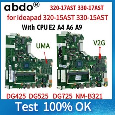 메인보드 NM-B321.For 레노버 아이디어패드 노트북 메인보드 E2-9000 A4-9120 A6-9220 A9-9420 AMD CPU, 02 UMA A4-9120