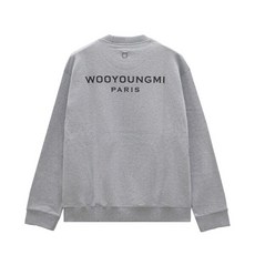 [우영미] 24FW 백로고 맨투맨 그레이 W243TS27721G