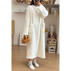무무 겨울 극세사 파자마 원피스홈웨어 잠옷세트
