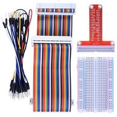 kuman RPi GPIO Breakout Expansion Kit for Raspberry Pi T-Type Expansion Board + 400 Points Tie Poi, One Color_One Size, 상세 설명 참조0, 상세 설명 참조0