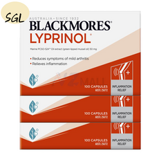 3개 BLACKMORES 블랙모어스 리프리놀 50mg 100캡슐 x 3EA LYPRINOL SGL, 100정