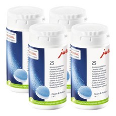 Jura 커피 머신 세척 세정 클리닝 타블릿 25개 4팩, 4개