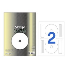 [7FY_9K]_폼텍 라벨3칸100매 CL-3642AP CD_DVD용 복사용지 지류 _88818EA!