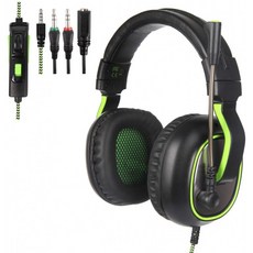 PS4 게이밍 헤드셋 Xbox One Over Ear 헤드폰용 G838 게이밍 헤드셋(마이크로 인라인 제어 딥 베이스 포, 1, 단일상품