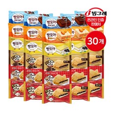 빙그레 붕어싸만코+빵또아 혼합 (붕싸 떡5+초코5+호두5)+(빵또아 부드러운5+황치즈5+쿠앤크5), 30개, 180ml