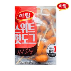 하림 스위트웰 핫도그 (50g 20입)1kg, 50g, 20개