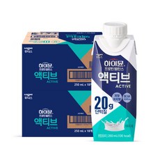 하이뮨 프로틴 밸런스 액티브 250ml 18팩+18팩, 액티브 초코 18팩+18팩