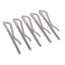 QDY 5 pcs 실버 머니 클립 바 클램프 현금 홀더 여성 남성 지갑 부품 교체, 은