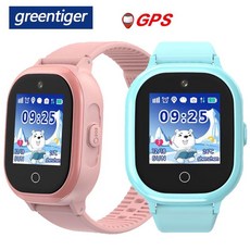 Greentiger TD06S 스마트 워치 키즈 ip67 방수 GPS 위치 SOS 원격 모니터 보수계 HD 카메라 Smartwatch 어린이 대 Q50|스마트 시계|, 1개, Russian GPS, 파란