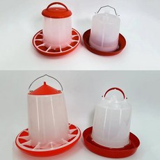 병아리 반자동 모이통 물통 사료통 닭먹이통 새 1.5kg _ 74499EA, 1개