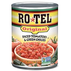 10 Ounce (Pack of 1) Diced Tomatoes Ro-Tel Diced 10온스(1팩) 다진 토마토 Ro-Tel 녹색 고추가 들어간 다진 토마토 10온, 283g, 1개