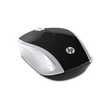 HP 200 1000DPI 무선 마우스 블랙실버 2HU84AA Wireless Mouse USB Dongle Black Silver