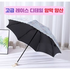 뚜뚜의상점 고급양산 레이스 꽃무늬 암막 UV 양산