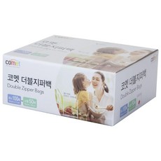 comet 雙層夾鏈保鮮袋 XS號*100入+S號*50入, 1組