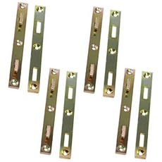 114522 Rok Hardware 102mm4인치 길이의 튼튼한 스틸 베드 레일 패스너 브래킷 아연 도금 ROKBRF4 4쌍 세트 관부가세추가없음
