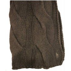 Polo Ralph Lauren 여성용 케이블 니트 Lambswool Blend Pony Logo Scarf (One size Black)