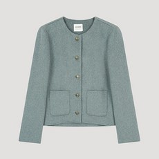 쉬즈미스 울 라운드넥 핸드메이드 자켓 SWHJKO42030 GM