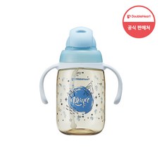 더블하트 마그마그 PPSU 빨대컵 프린스 270ml, 블루, 1개