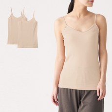무인양품 MUJI 여성 산뜻한 면 캐미솔 3장 세트