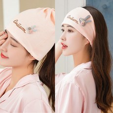 깨깨마켓 임부모자 앉다 조리 큐트 여성 가을 계절 산모 두건 머리띠