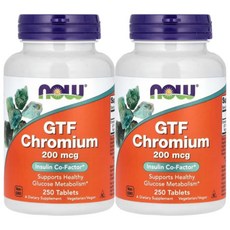 나우푸드 GTF 크롬 Chromium 200mcg 250정 2개