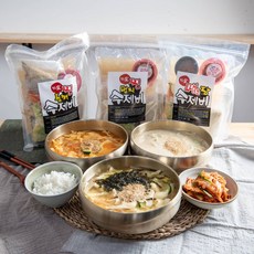 한칼식품 칼국수/수제비 밀키트 3종( 찐멸치 땡초장 찐들깨), 수제비 3종(각 1인분), 3개, 1310g