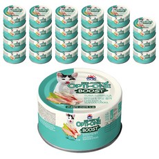 사조 옵티원 부스트 캔 닭안심과 맛살 고양이 습식사료, 24개, 160g, 닭안심&맛살