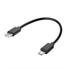 0.3/1 미터 USB C에서 마이크로 USB OTG 케이블 안전 휴대 전화 체인 chaing 와이어 컴퓨터 고효율 데이터 전송 케이블, 30cm, 1개