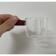 코빙 우드 손잡이 눈금 에스프레소 더블샷잔 70ml, 0, 10개