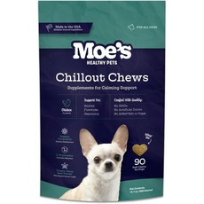 Moe's Healthy Pets 강아지 칠아웃 츄 트립토판 카모마일 90정, 옵션1, 1개