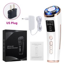 고주파 얼굴 리프팅 마사지기 미세전류 EMS 탄력 스킨케어 기기, US Plug