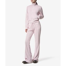 Courreges 꾸레쥬 여성 자수 로고 인터락 조거 팬츠 - 파우더 핑크 / 323JPA163JS00915011 319975